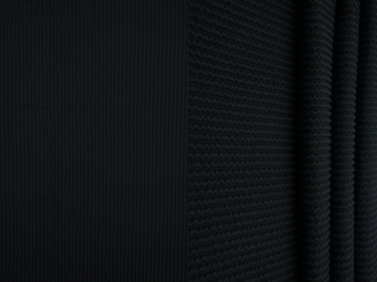 52" Knit Jacquard Rib Fabric 80% Polyester 15% Rayon 5% Spandex 230 GSM by Yard