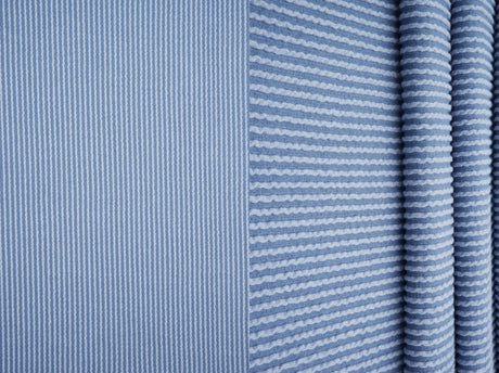52" Knit Jacquard Rib Fabric 80% Polyester 15% Rayon 5% Spandex 230 GSM by Yard