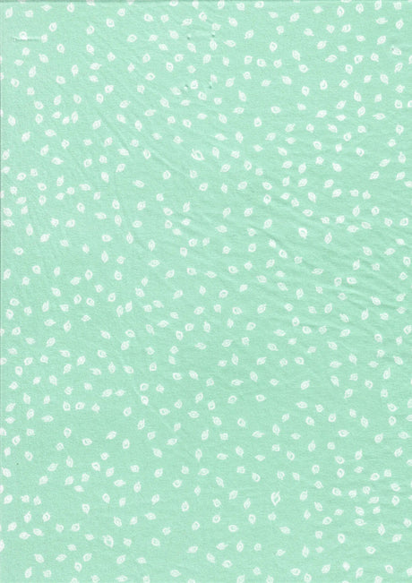1 Yard DTY Brushed Leaf Geo Print Fabric Stretch Knit Lightweight Polyester Spandex 58 Inch