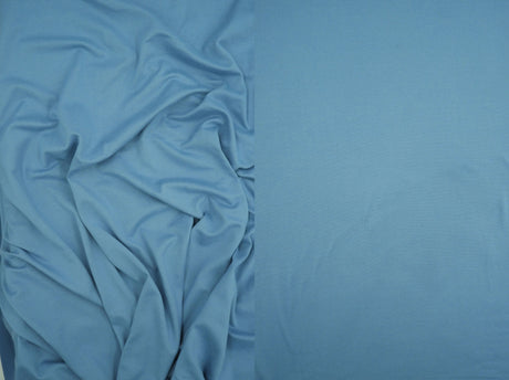 1 Yard DTY Brushed Solid Knit Fabric, 58/60'' Wide Polyester Spandex Blend