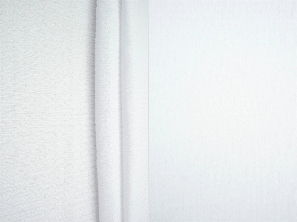 Solid Crinkle Jersey Fabric Stretch Polyester Knit, 58/60" Wide