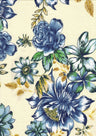 1 Yard Floral Flower Moss Crepe Fabric 190 GSM Polyester Spandex Blend 58/59" Width
