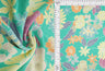 Cey Floral Print Fabric 1 Yard Soft Lightweight Drapey Material 58/59" Wide
