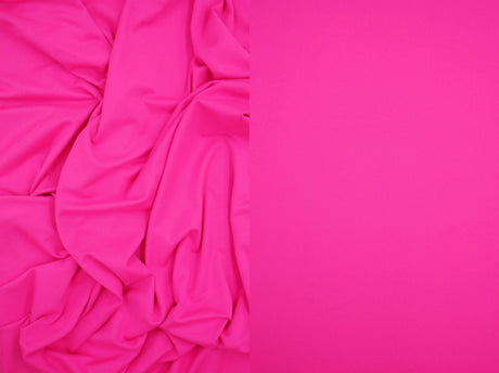 1 Yard Solid DTY Brushed Knit Fabric, 58/60'' Wide Polyester Spandex Blend