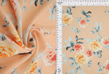 1 Yard 100% Polyester Cey Floral Print Fabric 58/59 Inches Wide