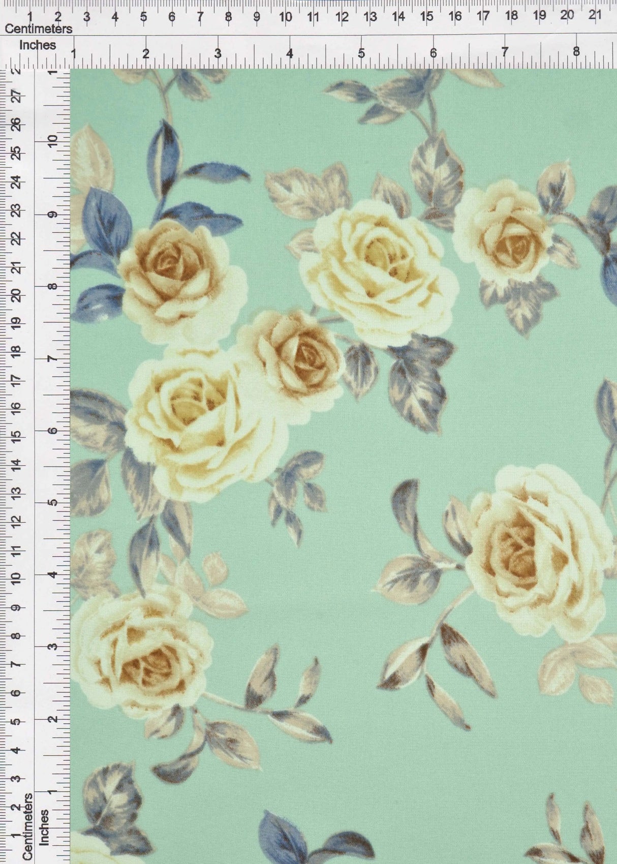 1 Yard Cey Flower Print Fabric, 58/59? Wide 100% Polyester