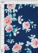 1 Yard Cey Flower Print Fabric, 58/59? Wide 100% Polyester