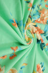 Elegant Floral Bloom Brushed DTY Knit Fabric Lightweight Stretch 58/60" Wide