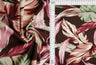 1 Yard Brushed DTY Leaf Print Knit Fabric 170 GSM, 58/60? Wide Polyester Spandex Blend