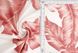Tropical Banana Leaf DTY Brushed Knit Fabric 1 Yard Soft Stretch 58/60" Wide