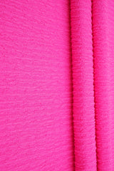 Solid Crinkle Jersey Fabric Stretch Polyester Knit, 58/60" Wide