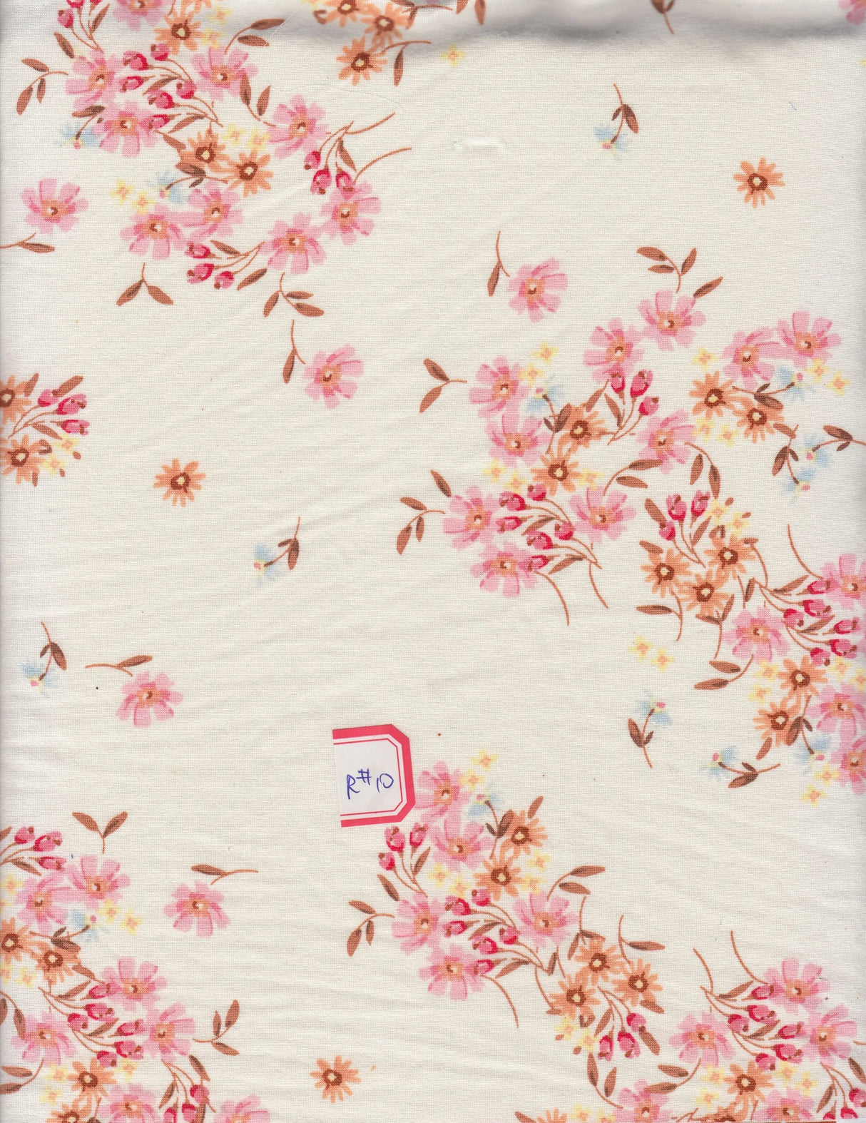 1 Yard Brushed DTY Ditsy Floral Print Knit Fabric 170 GSM, 58/60? Wide Polyester Spandex Blend