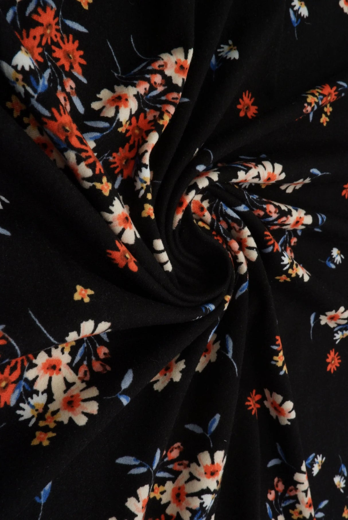 Ditsy Floral Print Brushed DTY Knit Fabric 96% Polyester 58/60" Wide