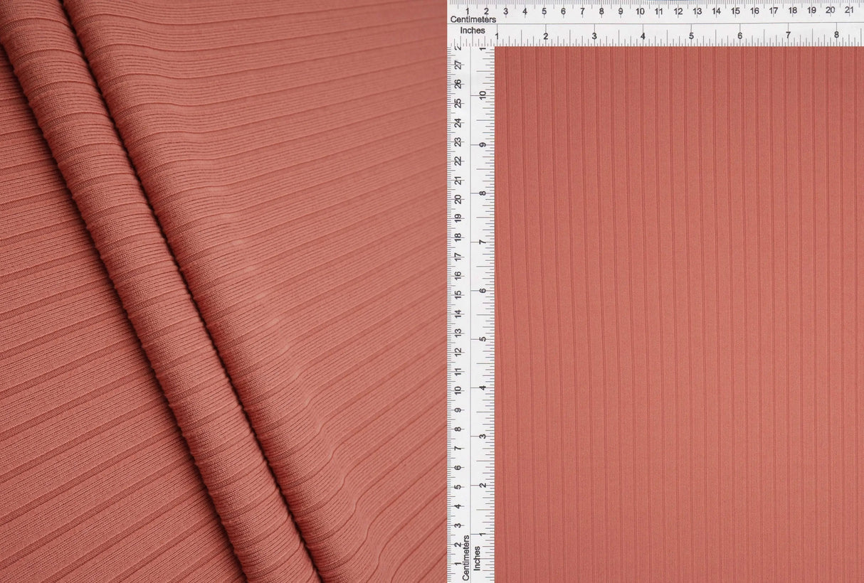 58/60'' Wide 8x3 Yummy Rib Knit Fabric Soft Polyester Spandex 1 Yard
