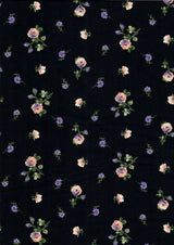 Ditsy Floral Cey Woven Fabric 100% Polyester, 58/59" Wide for Apparel & Decor