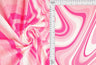 1 Yard Abstract Tie Dye 8x3 Yummy Rib Knit Fabric Soft Stretch 58/60 Inches Wide