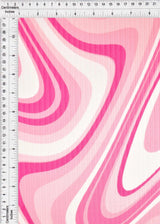 1 Yard Yummy Rib Abstract Tie Dye Knit Fabric 170 GSM, 58/60? Wide Polyester Spandex Blend