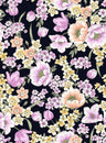 100% Polyester Cey Floral Print Fabric Lightweight Soft Woven 58/59” Wide