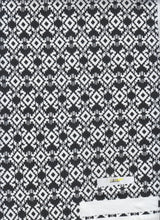 1 Yard DTY Geo Print Knit Fabric 180 GSM, 58/60? Wide Polyester Spandex Blend