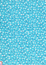 1 Yard Brushed DTY Ditsy Floral Knit Fabric 170 GSM, 58/60'' Wide Polyester Spandex Blend