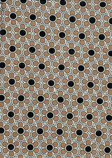 1 Yard Brushed Geo Floral DTY Stretch Knit Fabric 58/60 Inch Wide Soft Lightweight Material for Stylish Sewing & Crafts