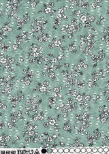 1 Yard Jacquard Eyelet Floral Knit Fabric 190 GSM, 58/60'' Wide Polyester Spandex Blend Sage