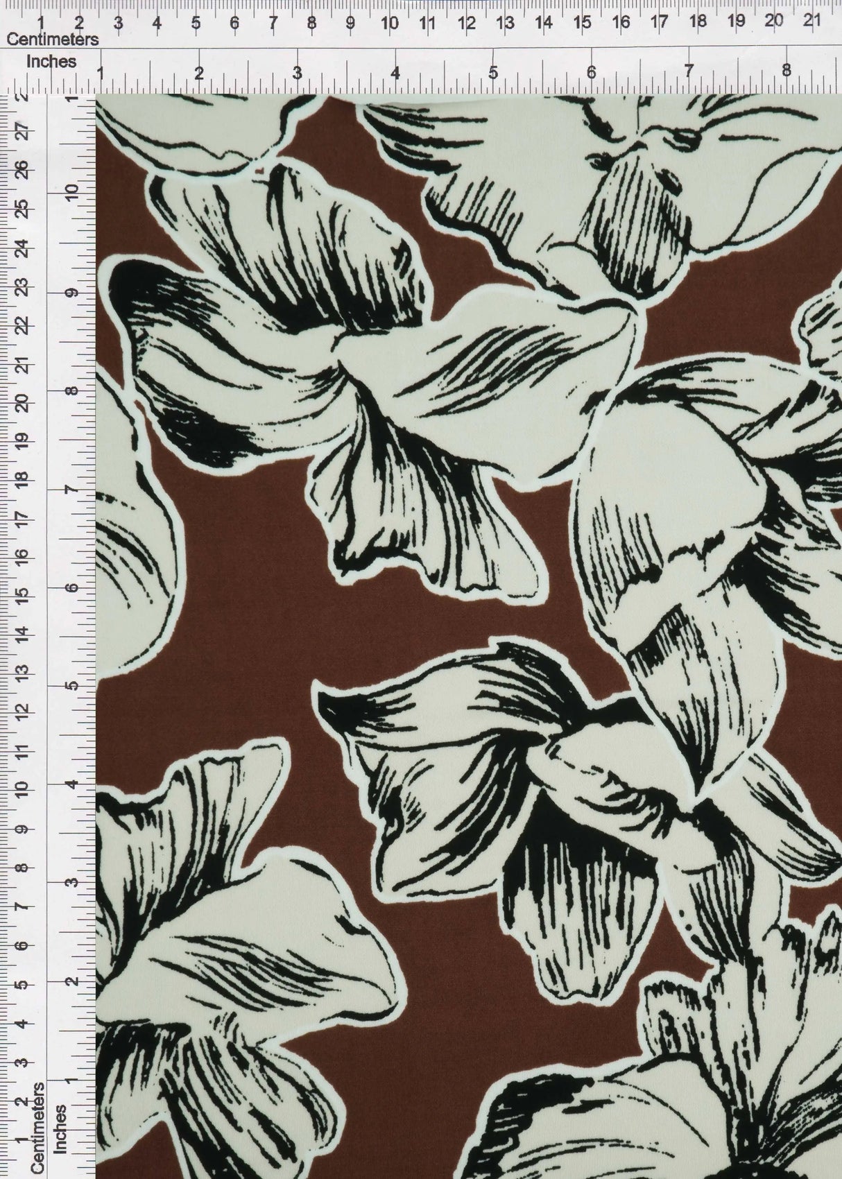 1 Yard Korean ITY Big Floral Stretch Knit Fabric 58/60 Inch Wide Smooth Drapey Material for Elegant Dresses & DIY Fashion