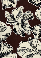 1 Yard Korean ITY Big Floral Stretch Knit Fabric 58/60 Inch Wide Smooth Drapey Material for Elegant Dresses & DIY Fashion