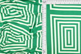 Retro Geometric Print Brushed DTY Knit Fabric 58/60" Wide