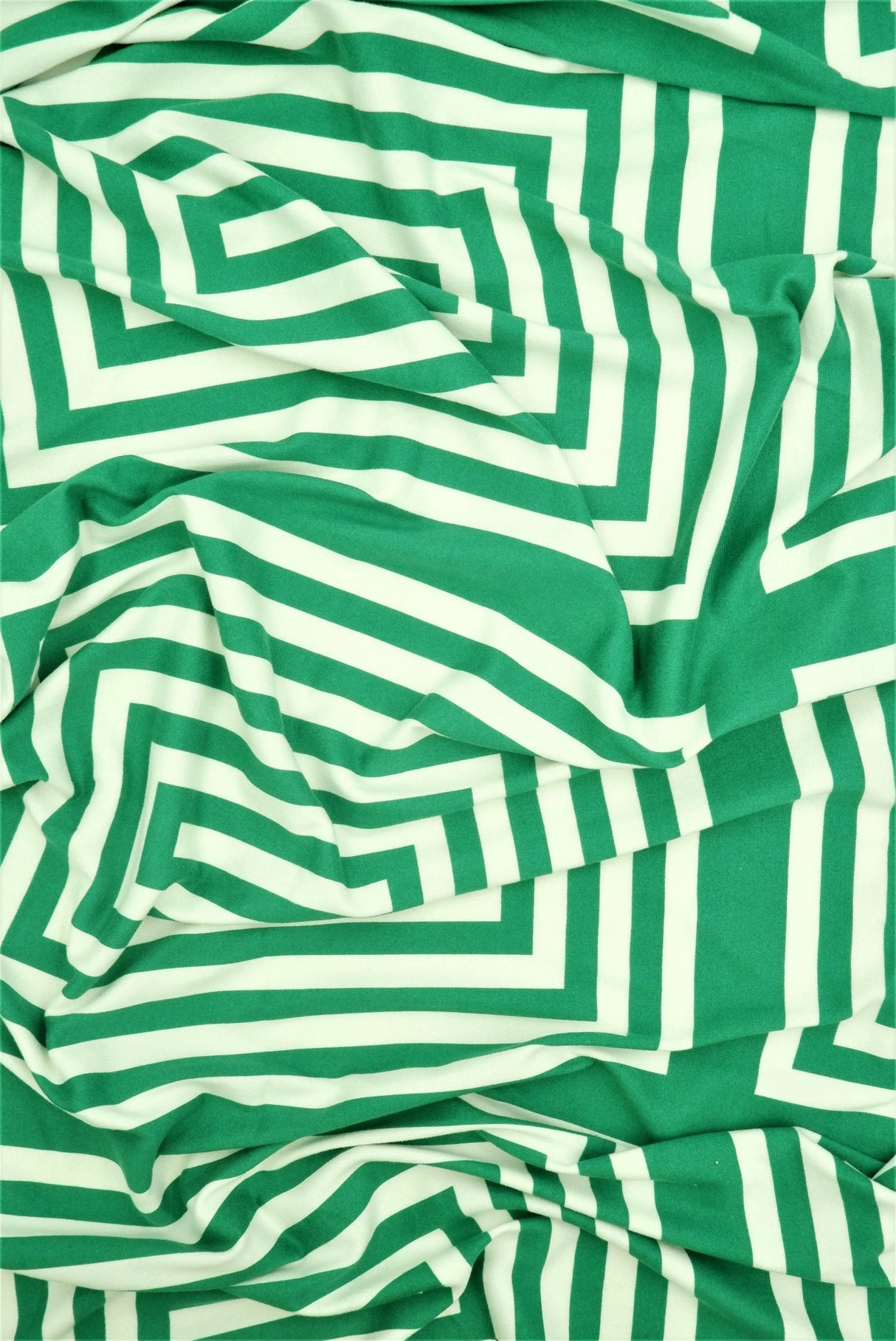 1 Yard Retro Geo Brushed DTY Knit Fabric 58/60 Inch Wide Cozy Stretch Material for Vintage-Inspired Sewing Projects