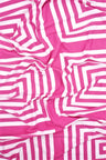 Retro Geometric Print Brushed DTY Knit Fabric 58/60" Wide