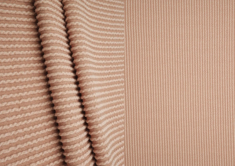 52" Knit Jacquard Rib Fabric 80% Polyester 15% Rayon 5% Spandex 230 GSM by Yard