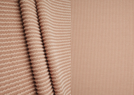 Knit Jacquard Rib Fabric 1 Yard Polyester Rayon Spandex Stretch 52" Wide