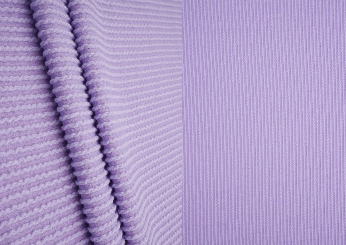 Knit Jacquard Rib Fabric 1 Yard Soft Stretch Textured Knit 52" Wide