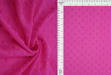 Waffle Swiss Dot Chiffon Fabric 100% Polyester 59/60? Wide
