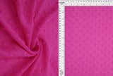 Waffle Swiss Dot Chiffon Fabric 100% Polyester 59/60'' Wide