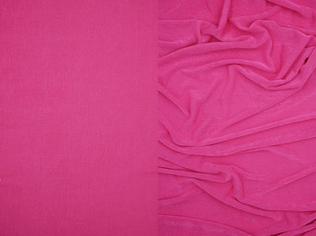 1 Yard Slinky Rib Knit Fabric 1x1 Solid Polyester Spandex Stretch 52/54 Inches