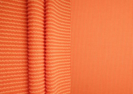 52" Knit Jacquard Rib Fabric 80% Polyester 15% Rayon 5% Spandex 230 GSM by Yard