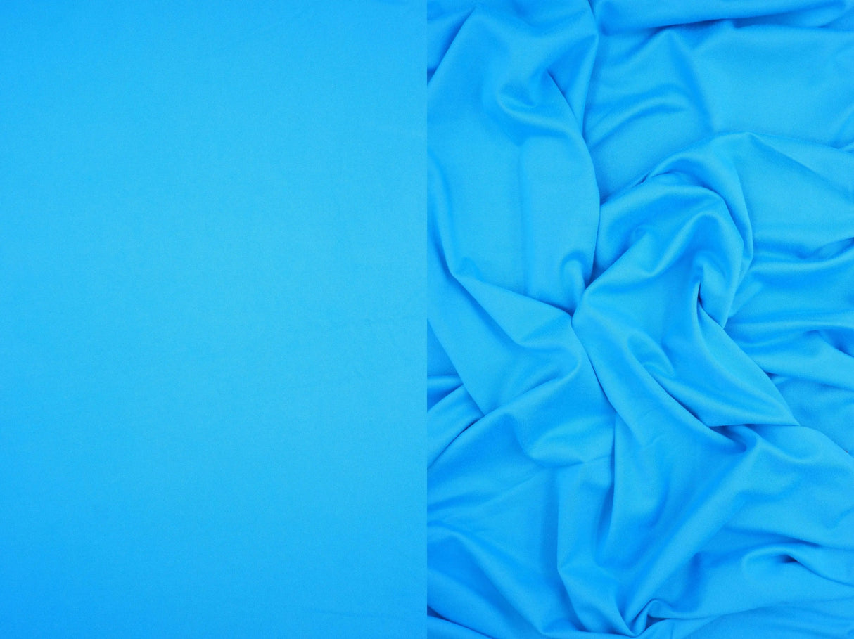 1 Yard DTY Brushed Solid Knit Fabric, 58/60'' Wide Polyester Spandex Blend
