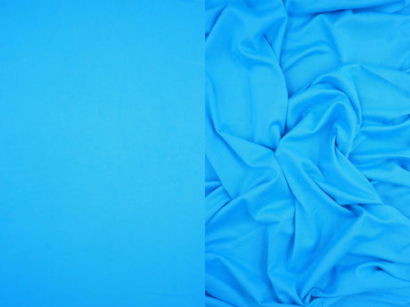 1 Yard DTY Brushed Solid Knit Fabric, 58/60'' Wide Polyester Spandex Blend