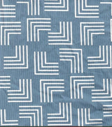 4x2 Yummy Rib Knit Fabric Retro Geo Print, Soft Stretch 58/60” Wide for Apparel