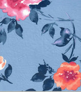 Watercolor Floral Knit Fabric DTY Brushed Soft Stretch 58/60" Wide