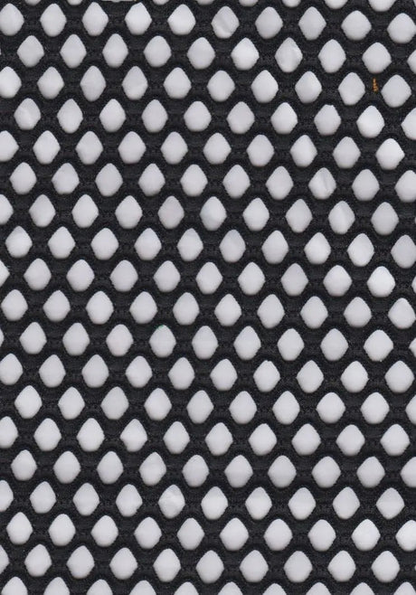 Big Fishnet Mesh Fabric Solid Open Weave, 58/60” Wide Lightweight Polyester
