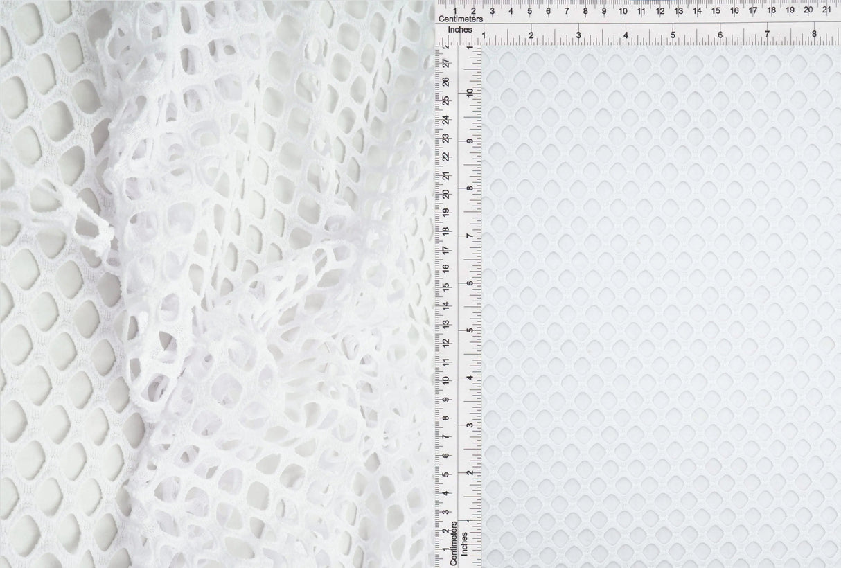 1 Yard Big Fishnet Mesh Fabric, 58/60'' Wide 100% Polyester