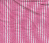 1 Yard Brushed DTY Vertical Stripe Print Knit Fabric 170 GSM, 58/60'' Wide Polyester Spandex Blend
