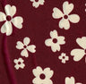 1 Yard Burgundy Ditsy Floral Print Brushed DTY Knit Fabric 58/60" Wide