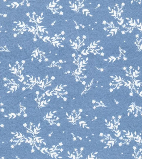 Brushed DTY Knit Fabric with Leaf Pattern Soft Stretch Material 58/60" Wide