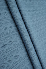 Cable Knit Jacquard Sweater Fabric, Heavyweight Stretch Knit 58/60" Wide