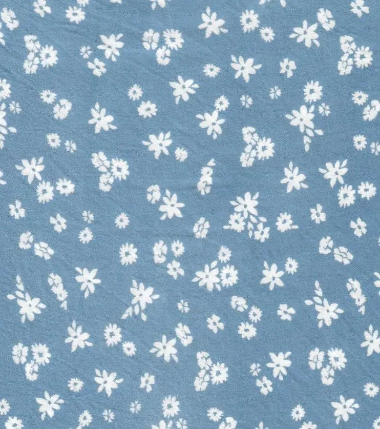 Ditsy Floral DTY Brushed Knit Fabric 1 Yard Stretch Soft Print 58/60" Wide