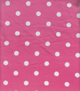 1 Yard Brushed DTY Polka Dot Knit Fabric, 58/60'' Wide Polyester Spandex Blend